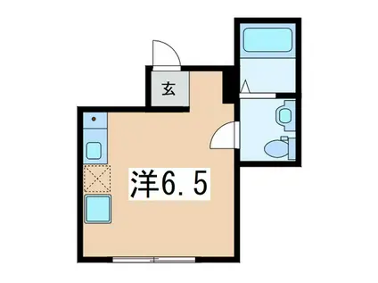 グラム港南(ワンルーム/2階)の間取り写真