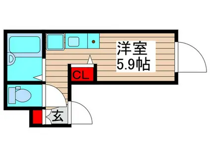 AMAX五反野III(ワンルーム/3階)の間取り写真