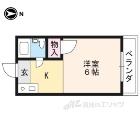コーポ古波蔵(1K/2階)の間取り写真