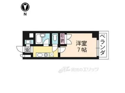 アネックス21(1K/2階)の間取り写真