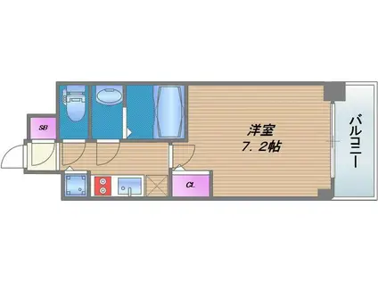 サムティ大阪GRAND イーストII(1K/8階)の間取り写真