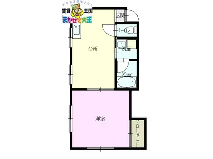 LE・OZI ル・オージ(1LDK/1階)の間取り写真