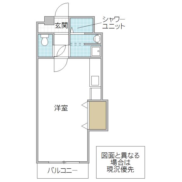 三協ビル(ワンルーム/5階)の間取り写真