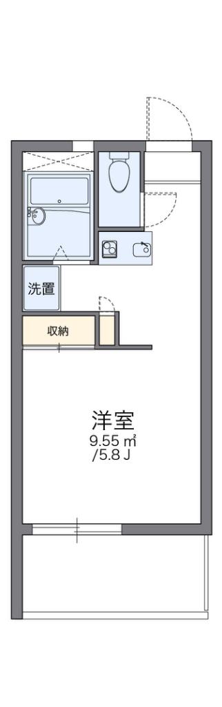 レオパレスMARUYA(1K/2階)の間取り写真