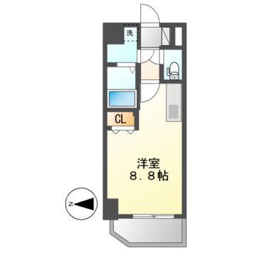 シェモア大須(ワンルーム/5階)の間取り写真