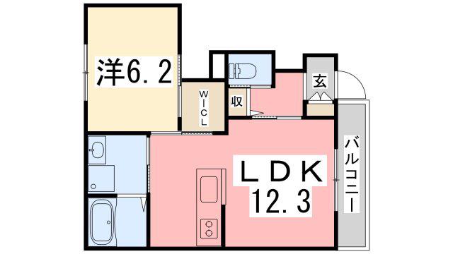グレーシア(2LDK/1階)の間取り写真