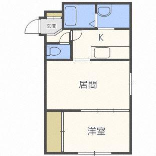 ラピスラズリN28(1LDK/1階)の間取り写真