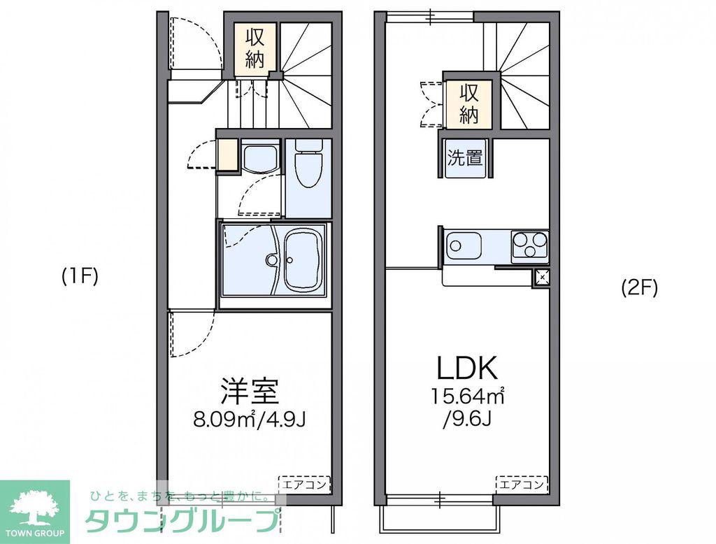 レオネクストあかつき(1LDK/1階)の間取り写真