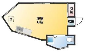 白山第四ビル(ワンルーム/4階)の間取り写真