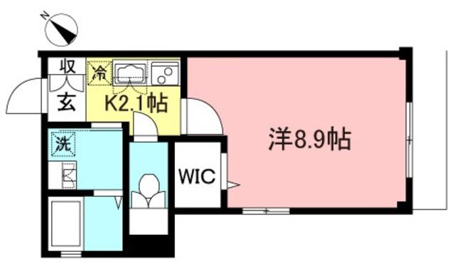 スーペリア狛江(1SK/3階)の間取り写真