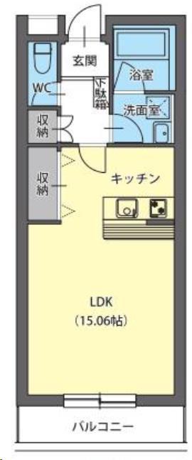 COSTA(1K/2階)の間取り写真