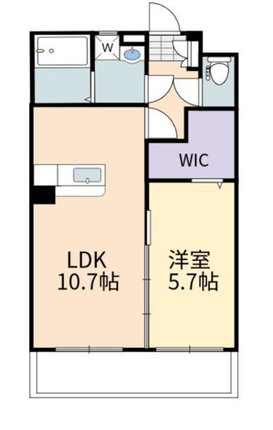 パインフィールド近畿大学前(1LDK/3階)の間取り写真