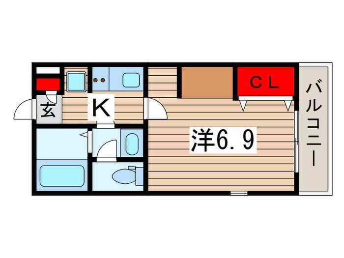 グレイス美浜(1K/3階)の間取り写真