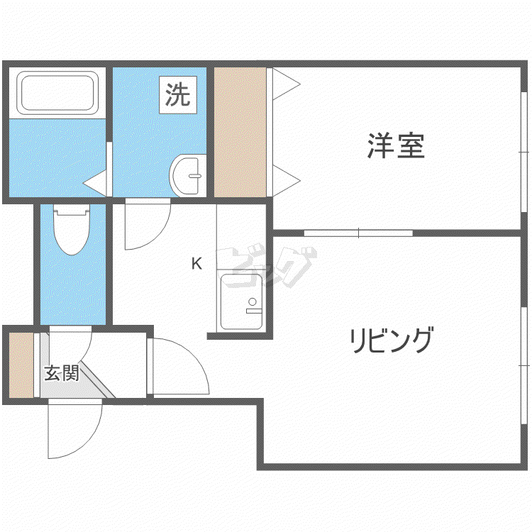 フォレスト本郷10(1DK/3階)の間取り写真