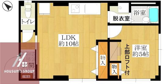 野崎マンション(1LDK/1階)の間取り写真