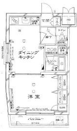 ルーブル西荻窪(1DK/1階)の間取り写真