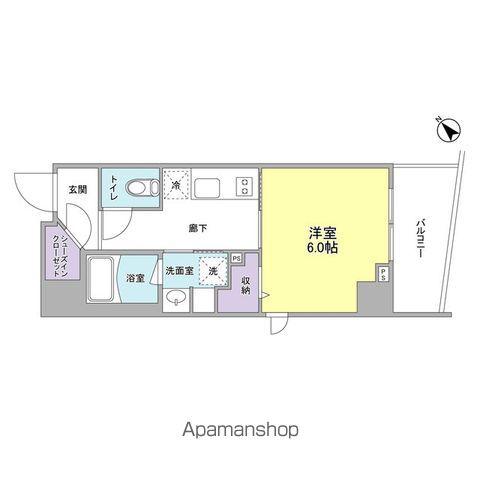 ORGE鶴見(1K/3階)の間取り写真