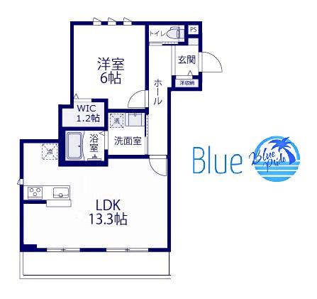 べラルーチェ(1LDK/2階)の間取り写真