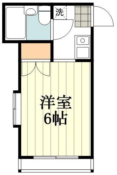 ランド元町(ワンルーム/1階)の間取り写真