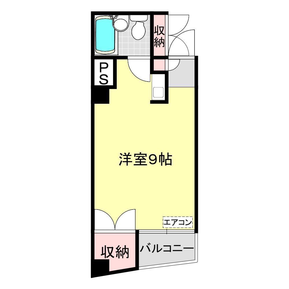 ピアネージュ(ワンルーム/5階)の間取り写真