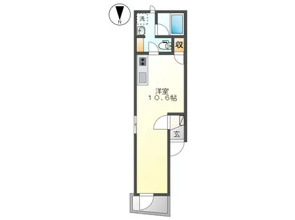 REGINA・MIKA(ワンルーム/2階)の間取り写真