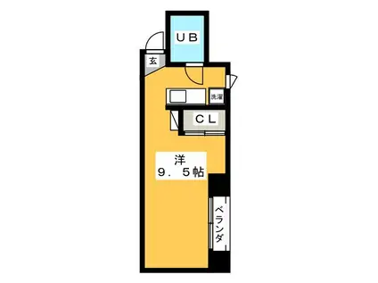 ACERA(ワンルーム/3階)の間取り写真