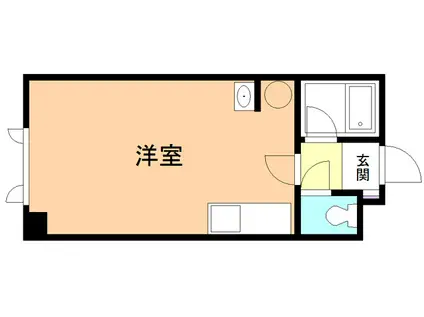 石崎コーポ8(ワンルーム/3階)の間取り写真