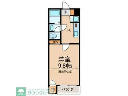 CASA GIULIETTA(1K/2階)の間取り写真