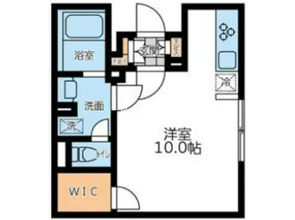 LEGALAND神楽坂北(ワンルーム/3階)の間取り写真