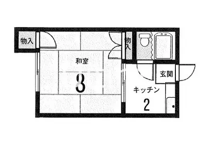 センチュリーハイツ(1K/1階)の間取り写真