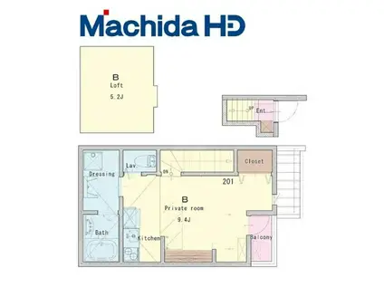 あんしん新池島08-1029(ワンルーム/2階)の間取り写真