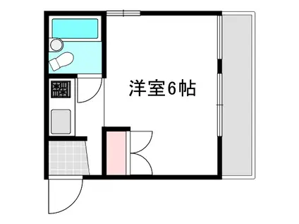 クラバウターマン(1K/4階)の間取り写真