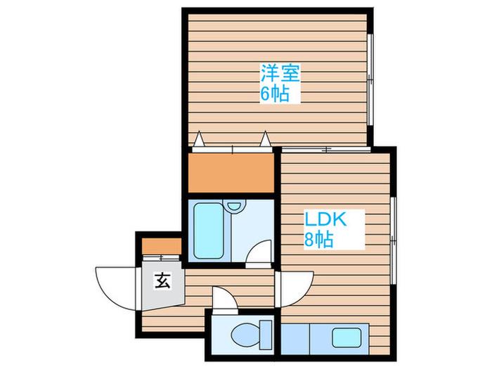 リリアムコート宮の森(1LDK/3階)の間取り写真