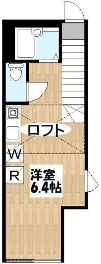 ワンダースペース祐天寺(ワンルーム/2階)の間取り写真