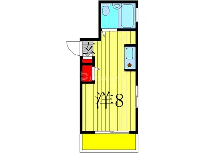サンハイム(ワンルーム/3階)の間取り写真