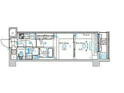 ラフィスタ蒲田南II(2K/1階)の間取り写真