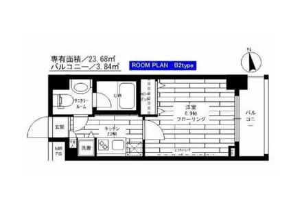 ステージグランデ本郷(1K/6階)の間取り写真