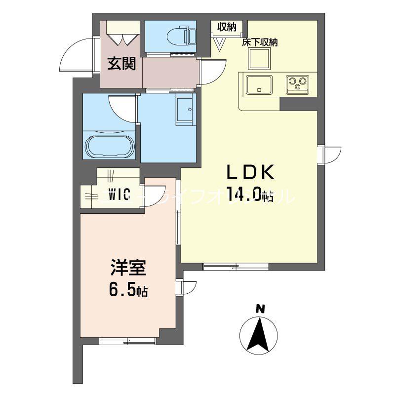 フォレスタ中央林間II(1LDK/1階)の間取り写真