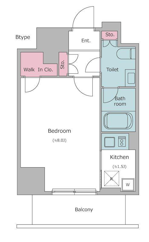 レジディア文京本郷IV(1K/10階)の間取り写真