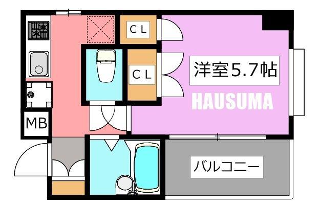 ヴェローナ板橋本町(1K/2階)の間取り写真