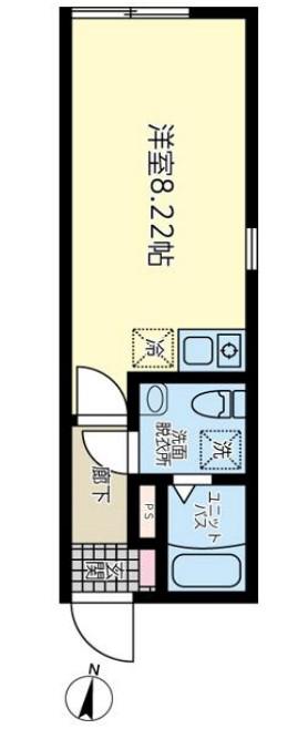 B.E.GRAND清澄白河(ワンルーム/2階)の間取り写真