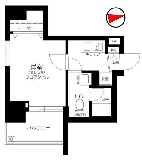ヴェルステージ池袋(1K/11階)の間取り写真