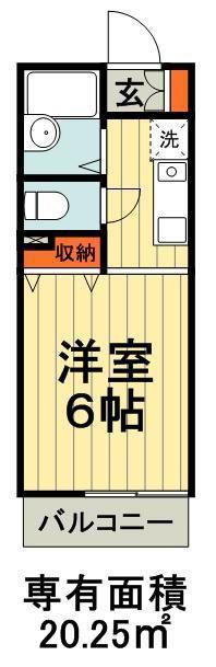 アーバンライフ(1K/1階)の間取り写真