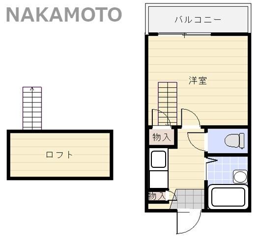 MI筑水Ⅰ番館(1K/1階)の間取り写真