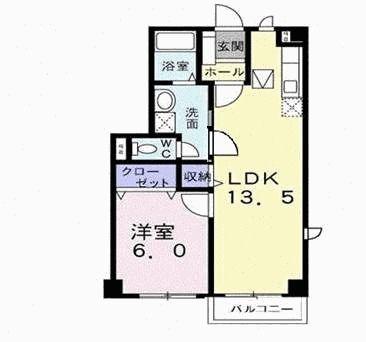 CASA AVANTI(1LDK/1階)の間取り写真