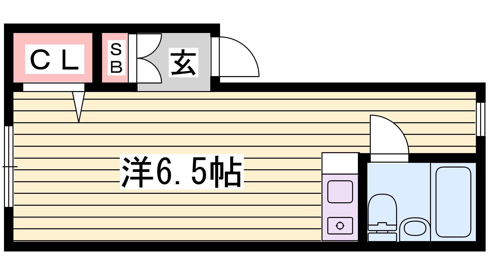 ルミナス(ワンルーム/1階)の間取り写真