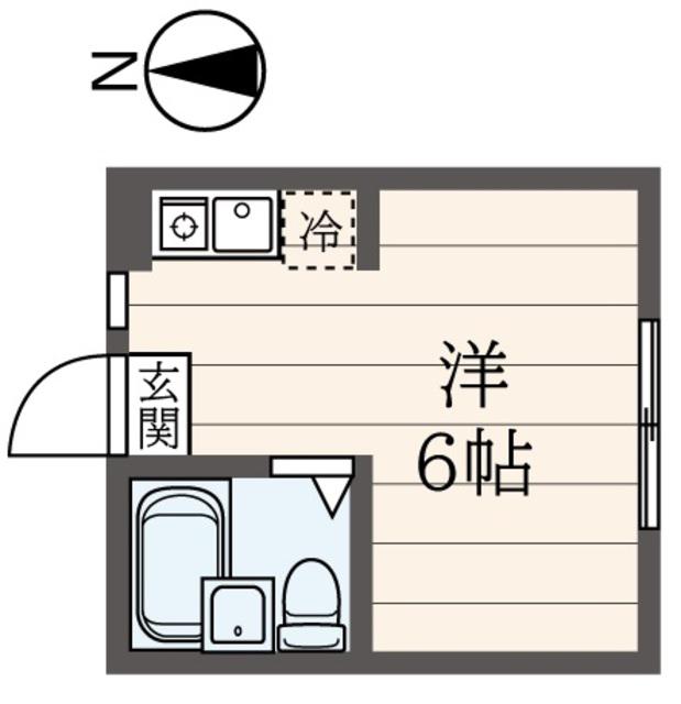 ルミエール代田(ワンルーム/1階)の間取り写真