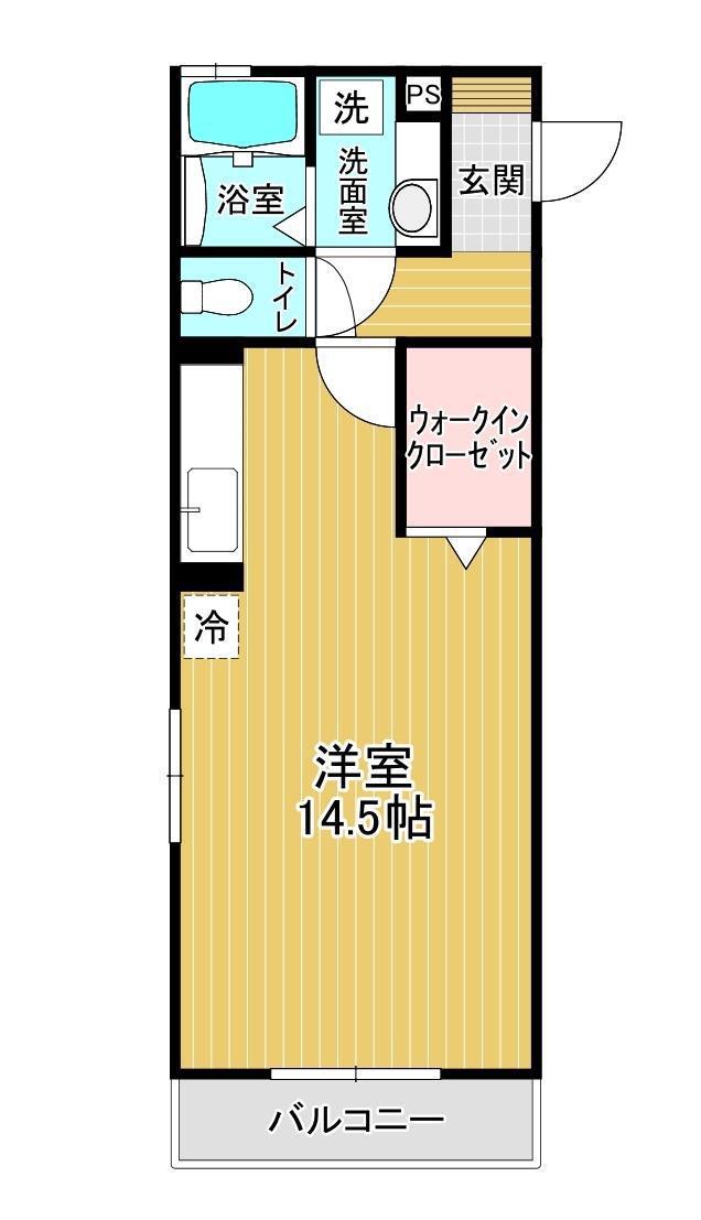 ラヴィショーA館(ワンルーム/2階)の間取り写真