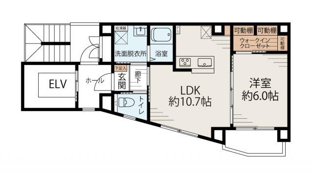 グランタワー池袋(1LDK/1階)の間取り写真