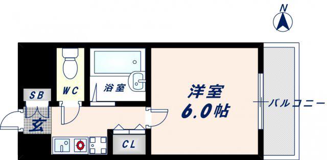 PS HIGASHI OSAKA(1K/2階)の間取り写真